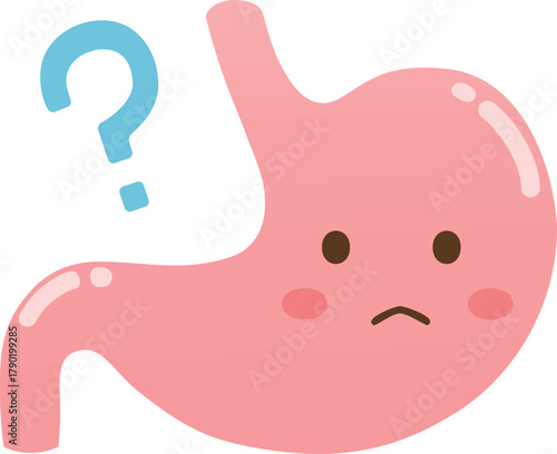 疑問を感じる胃