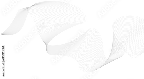 Abstract grey wave lines transparent background. Resolution Abstract Vector Element Ideal for Use in Technology Branding.