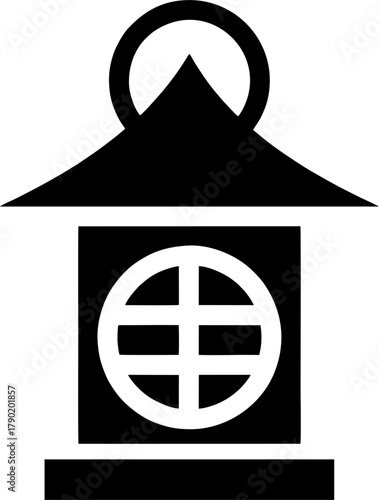 Traditional Japanese Stone Lantern Icon