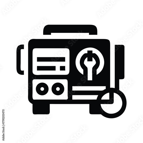flat icon with shadow
