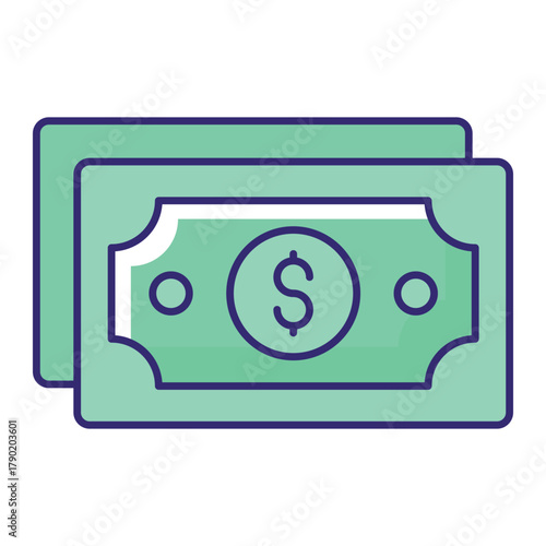 Currency Vector Icon which can easily modify or edit