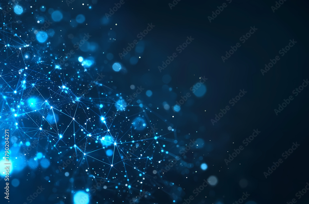 Naklejka premium Abstract Network Connection Design