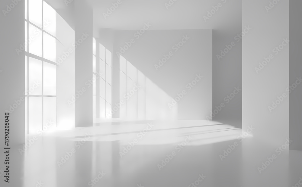 Fototapeta premium Modern Minimalist Interior Design