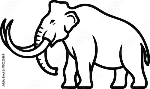 Majestic Mammoth Illustration A Timeless Prehistoric Icon