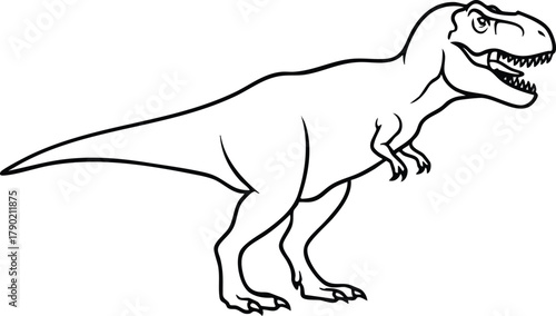 Illustration of a Majestic Tyrannosaurus Rex