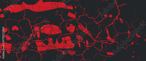 Background, contrast red and black color abstract template for business design. Technology style. You can use it for advertising, sports posters, templates, business presentations. Vector illustration