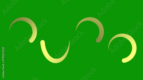 Wallpaper Mural Animated golden 2026 year is drawn. Icon with fluid effect. Looped video. Vector illustration isolated on green background.  Torontodigital.ca