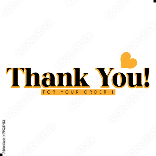 Thank You for Your Order Vector Design | Creative Graphic Template. Minimal “Thank You for Your Order” Vector Art. Elegant Thank You for Your Order Illustration. Creative Thank You for Your Order