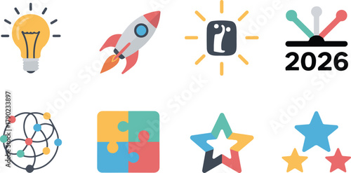 Business and Innovation Icons Set