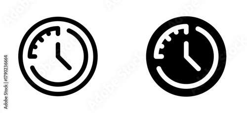 Time icon. Timer, deadline, alarm, reminder