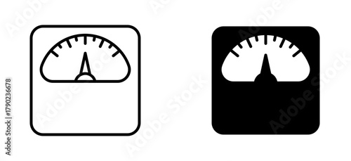 Fitness scale icon
