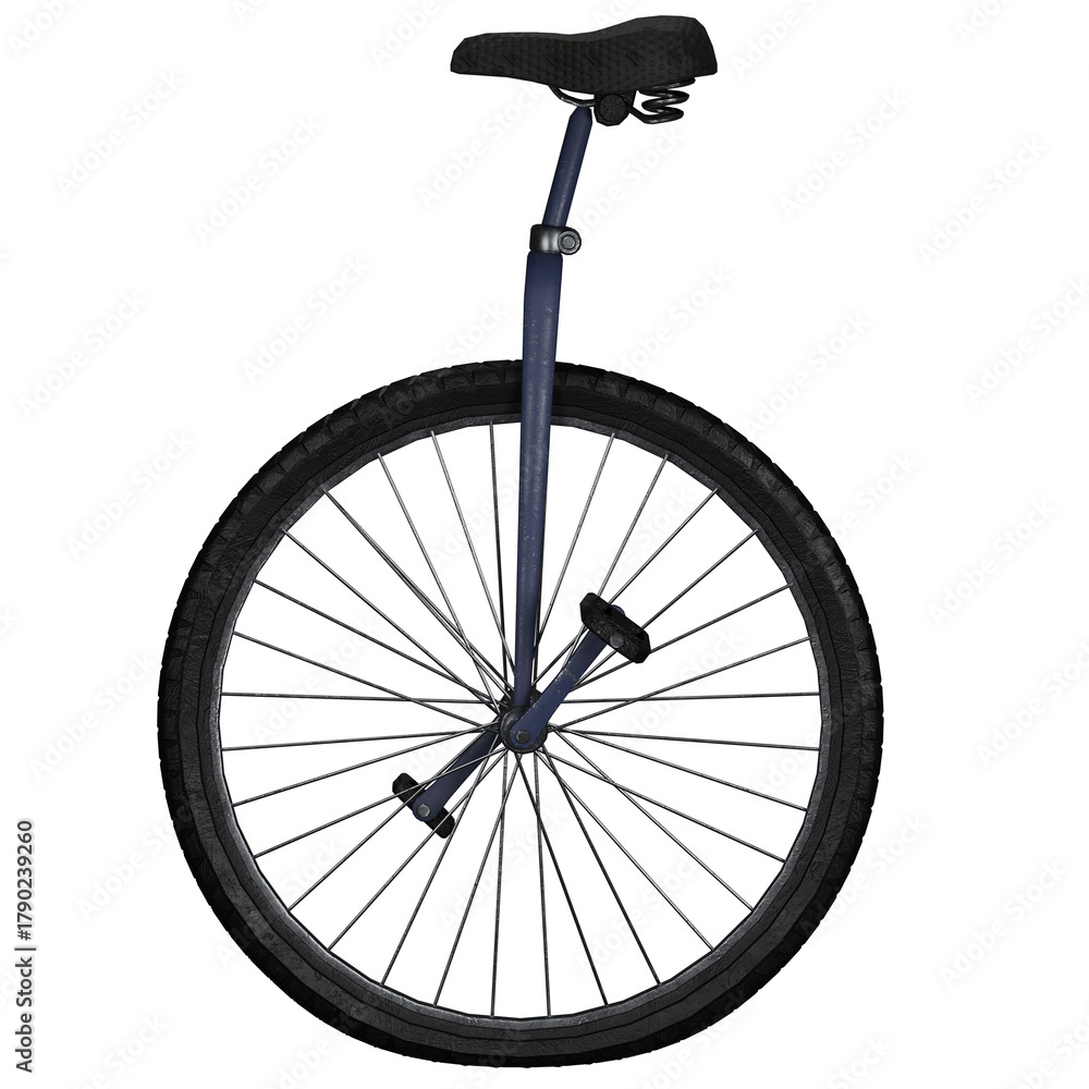 Naklejka premium Unicycle bike one wheel