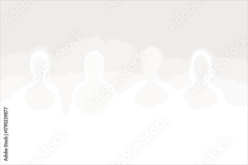 Group of People with Bowling Pins Vector Illustration