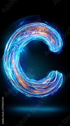 Chromium in Letter C Symbol, 3D Illustration of Blood Sugar Balance and Metabolism Support