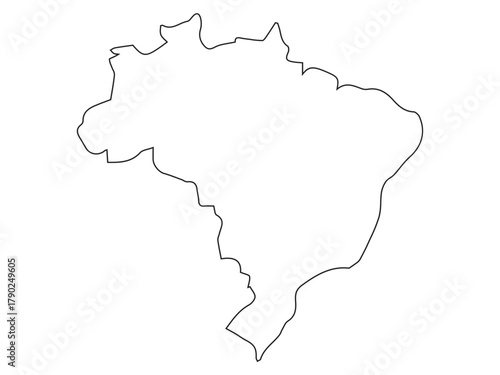Brazil Outline Map