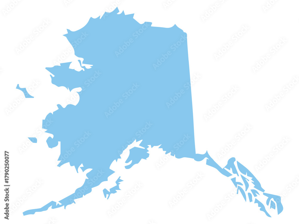 Obraz premium Alaska Map Outline