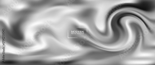 Black and white abstract fluid marble texture with smooth flowing curves. Ideal for artistic backgrounds, modern design, or digital art concepts.