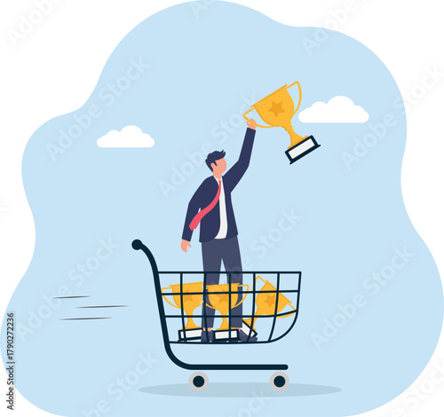 illustration of accelerating business collaboration to become a leading company
