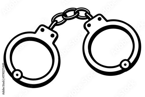 handcuffs vector illustration