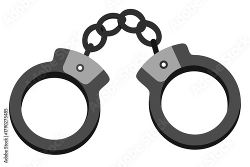 handcuffs isolated on white