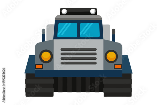 toy tractor isolated on white