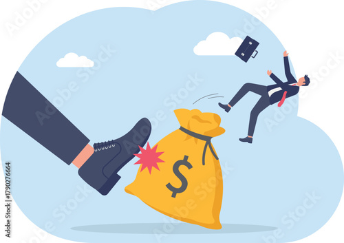 illustration of quality lost due to financial instability
