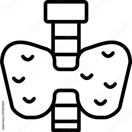 Endocrinology line icon