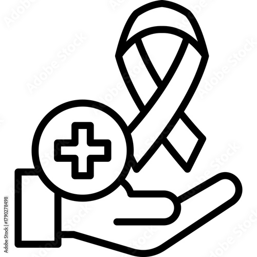 Cancer Care line icon