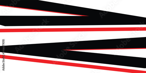 Thick, red, and black vector arrows on a white background. eps 10 illustration