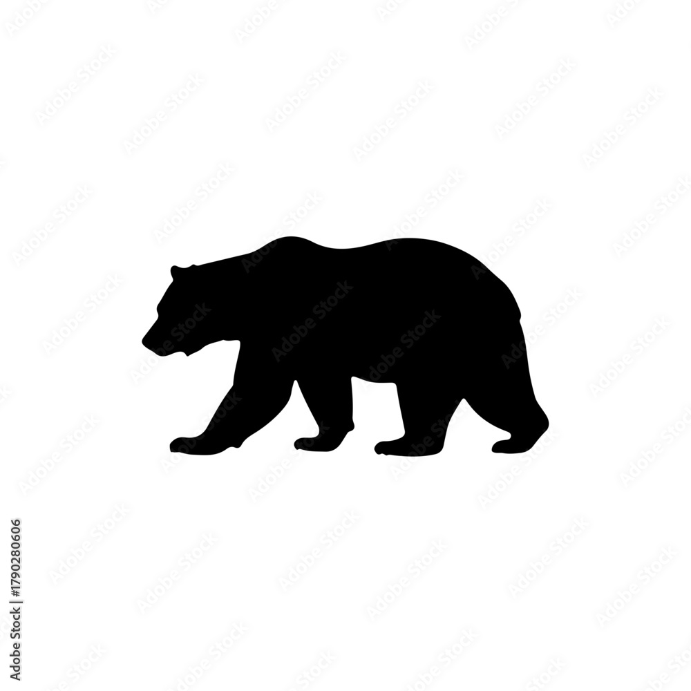 Fototapeta premium bear silhouette vector
