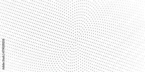 Radial dots background. Black white random grunge dots texture. Pop Art circle comic pattern. Abstract radial geometric vector pattern. Template for presentation flyer, business cards, stickers report