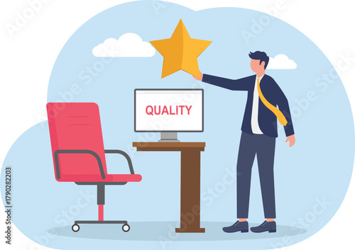 illustration of a document about business quality secrets
