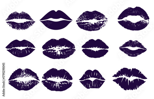 lips icons vector design