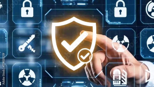 Digital Security Shield Safeguarding Data and Systems with Futuristic Technology