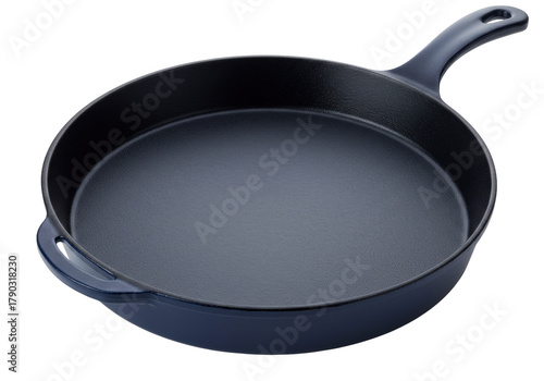 Fotografía Isolated Enameled Cast Iron Skillet, Frying Pan for Cooking Gourmet Meals at Hom