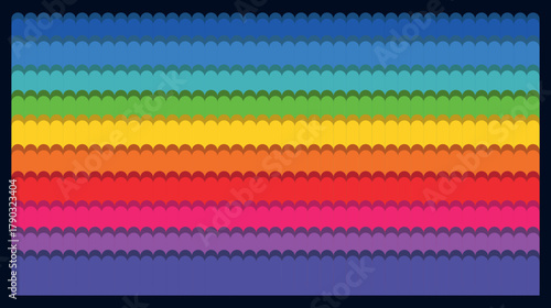 Colorful abstraction of liquid rainbow spots, LGBT colors on a black background in the form of bright colored lines, colored pencils and paints, thick brushstrokes of paint, business schedule