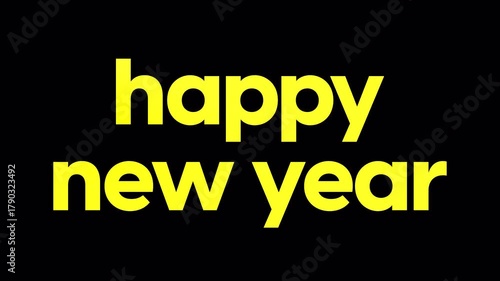 Kinetic text HAPPY NEW YEAR font game