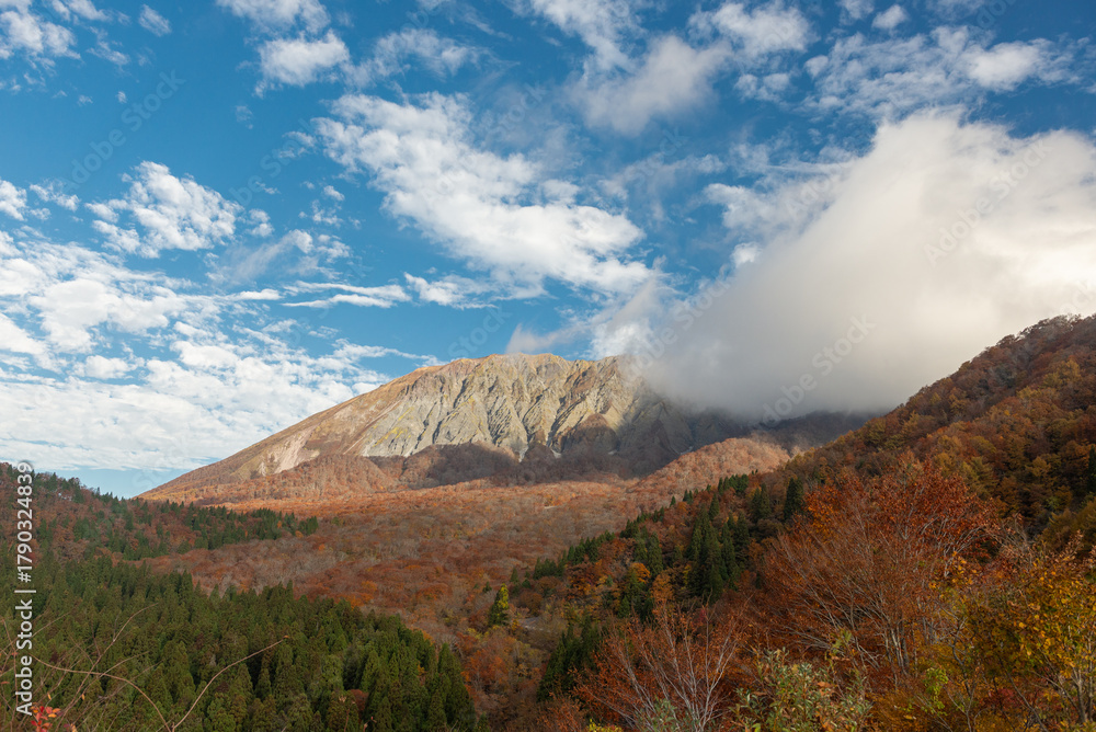 Naklejka premium 秋と大山