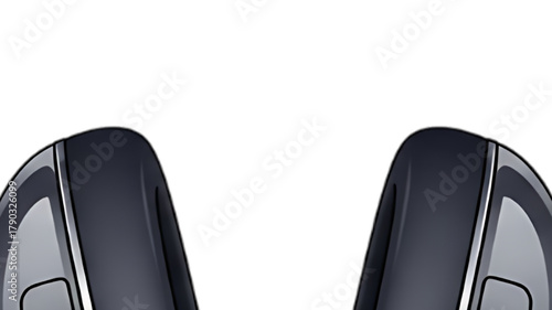Sleek, modern computer mice with ergonomic design on a clean white background