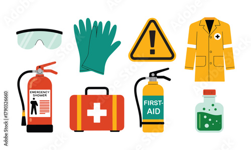 Occupational safety first aid kit and ppe tools