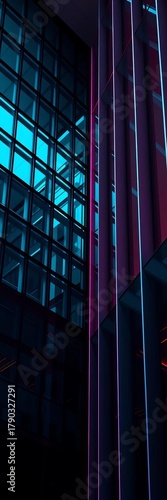 Wallpaper Mural Abstract architectural lines and geometric patterns of a contemporary building, suitable for tech themes,  geometric,  building Torontodigital.ca