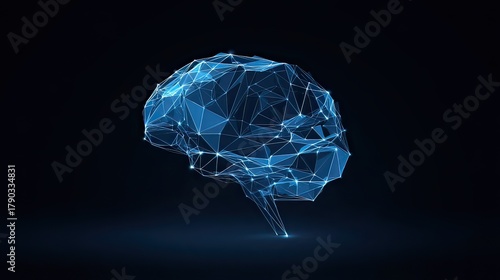 Powerful digital brain illustration symbolizing AI innovation and advanced technology solutions