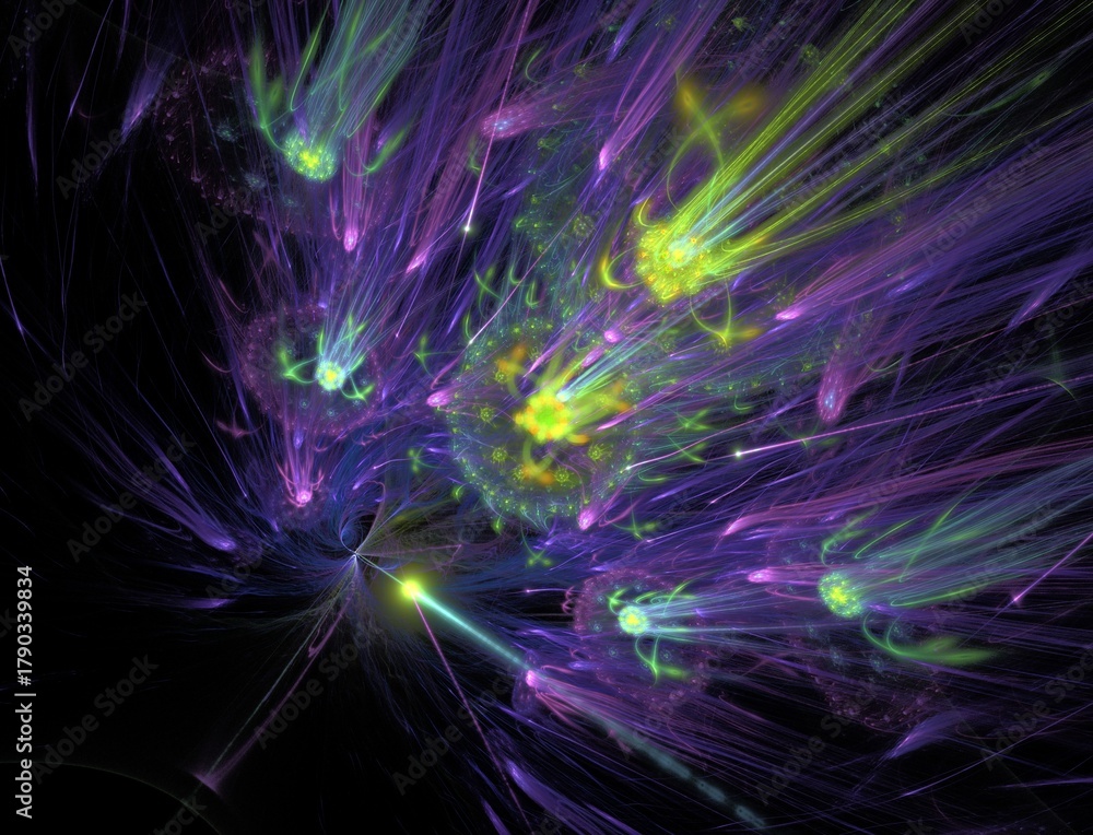 Fototapeta premium Imaginatory fractal abstract background Image