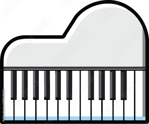 piano vector illustration