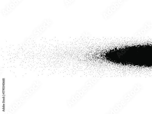 A dynamic black spray effect, perfect for adding a burst of texture and energy to any design with a touch of artistic flair