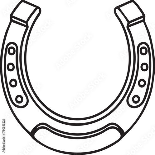 Vector of a Horseshoe Blacksmith Metal Illustration