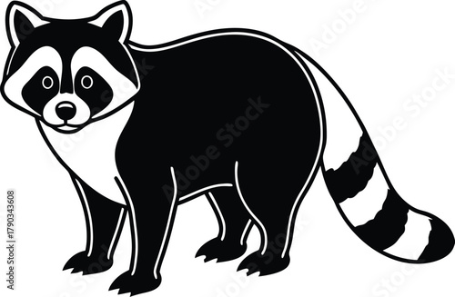 raccoon silhouette 