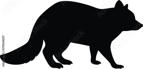 raccoon silhouette 