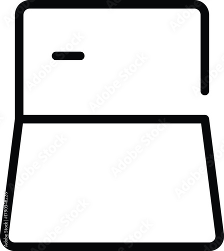 a financial passbook or ledger outline icon