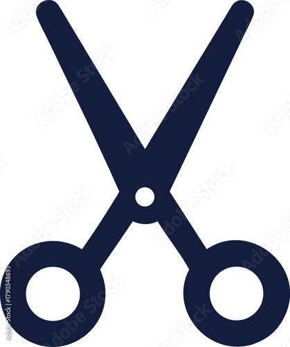 scissors icon silhouette vector illustration